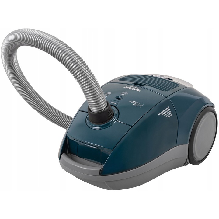 Aspirator cu sac Zelmer ZVC361 Slawek, 800W, 3L, albastru închis, 45.4x33.8x31.1cm