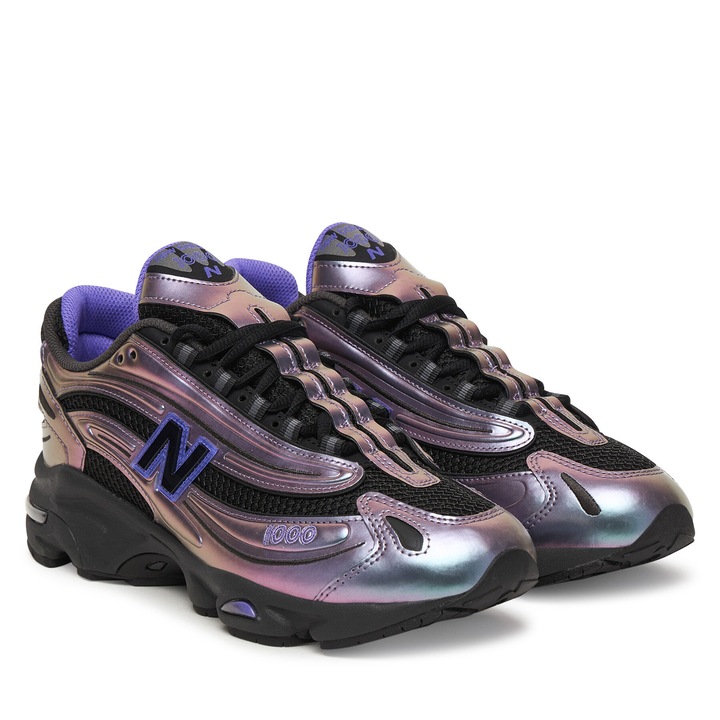 Sportcipő, New Balance, műbőr, fekete