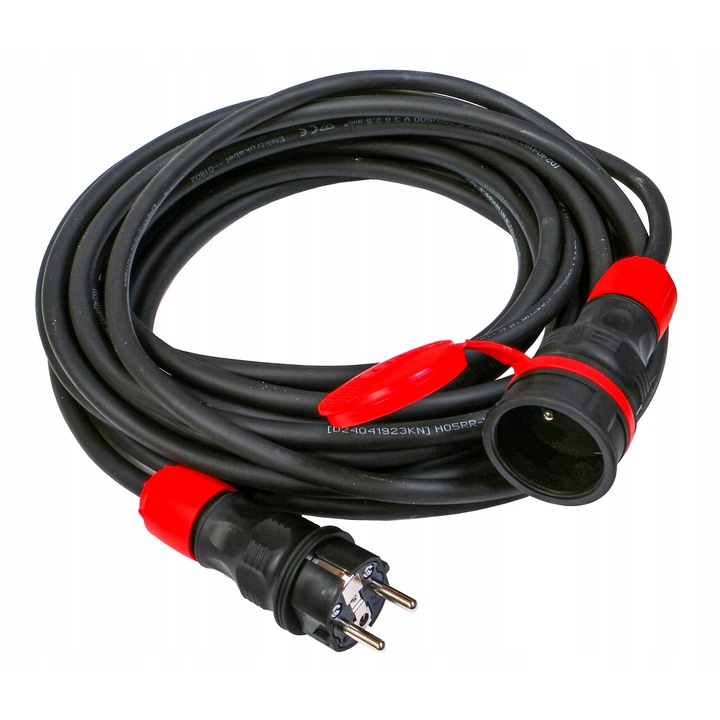 Prelungitor OW 3x2,5mm, 10m, 16A, 230V, IP54, negru