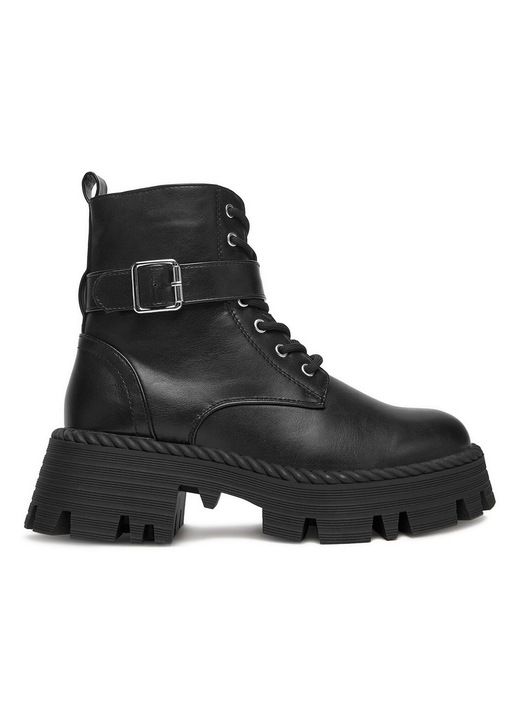 Ghete dama, DeeZee, material sintetic, negru, 41 EU