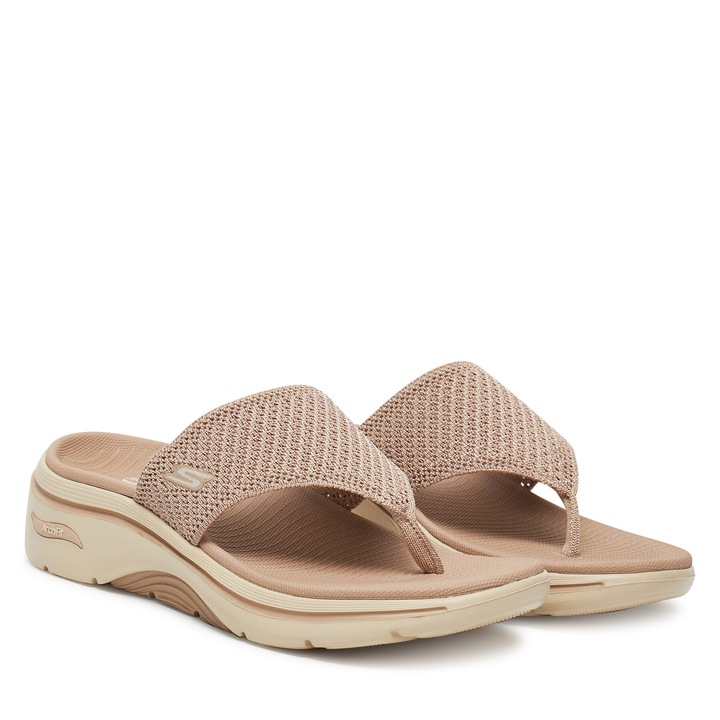 Slapi dama, Skechers, textil, bej, 42 EU