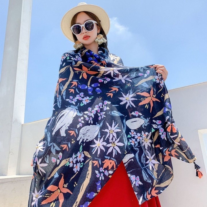 Шал DE-12261 - Син