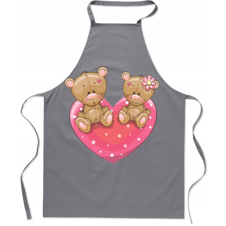 Sort de Bucatarie Ursuleti Colorate Inima Valentine's Day