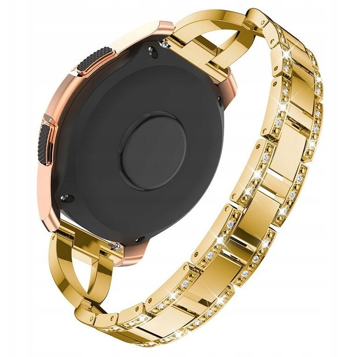 Női karkötő Xiaomi Amazfit GTS/GTR 42mm-hez, rozsdamentes acél, univerzális, 20mm x 171mm, komplett készlet rögzítőcsapokkal