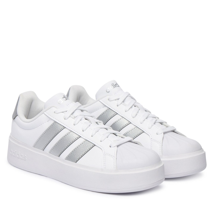 Tenisi dama, Adidas, piele ecologica, alb, stilati si confortabili, 42 EU