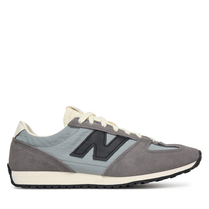 Tenisi barbati, New Balance, piele intoarsa, gri
