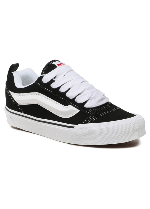 Tenisi unisex Vans Knu Skool VN0009QC6B, piele naturala, negru/alb, 42 EU