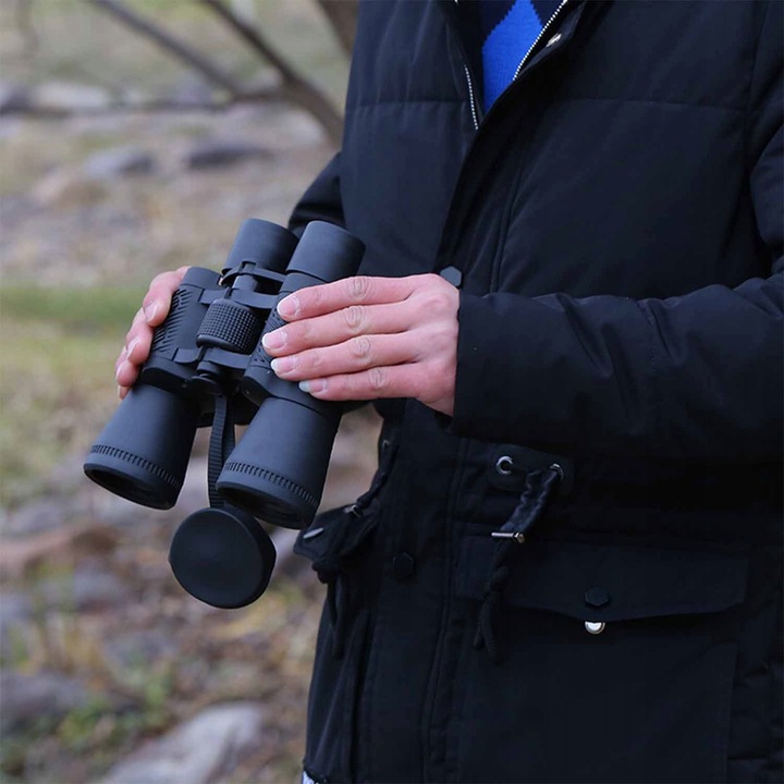 Бинокъл Renew Force 20x50, черен, пълен комплект с аксесоари