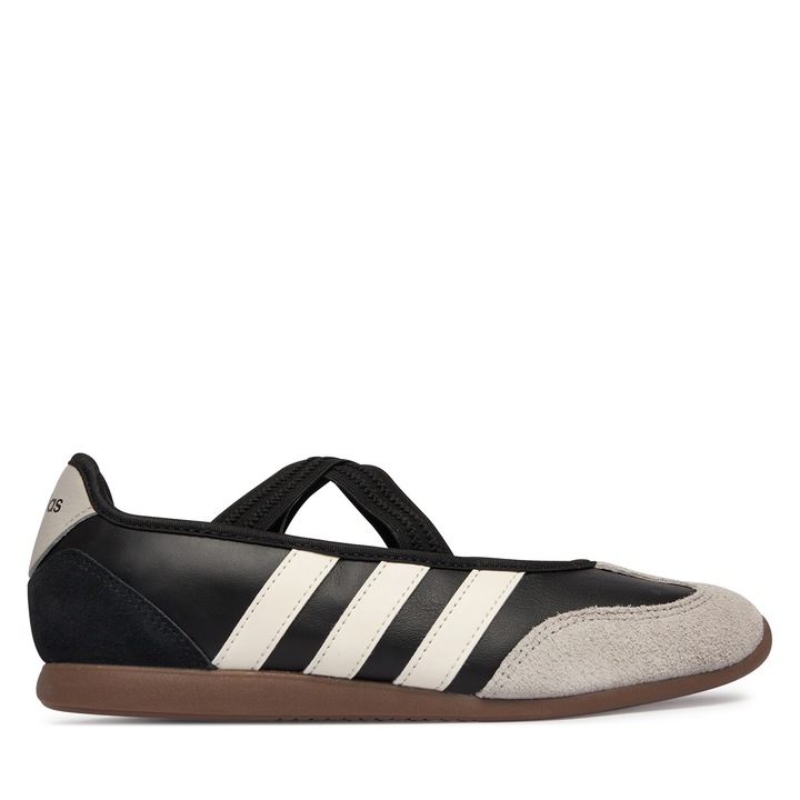 Balerini HQ7401, Adidas, Negru, Piele naturala, 42 EU