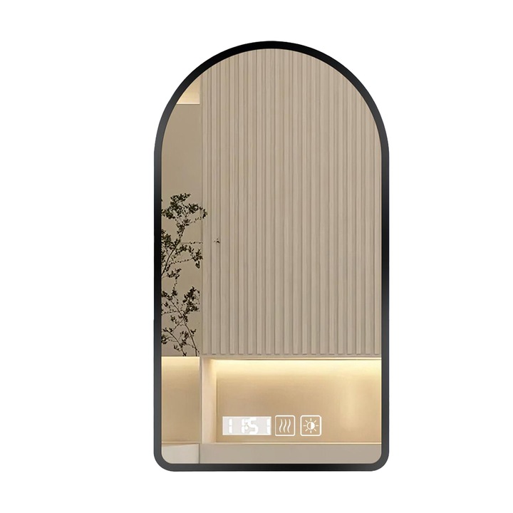 Aiorber Arch LED tükör, páramentes, állítható világítás 3000K-6000K, 40x60cm