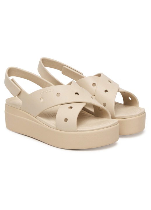 Дамски сандали, Crocs, пластмаса, бежов, 42-43 EU