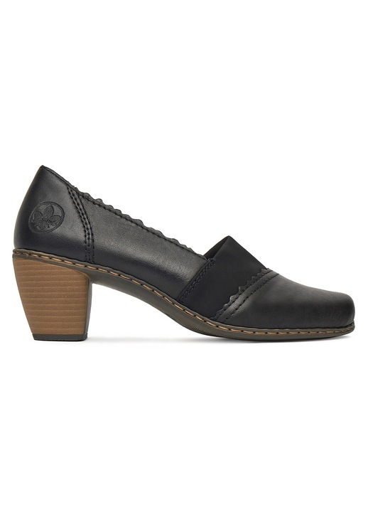 Обувки, Rieker, естествена кожа, черен, за дами, 42 EU