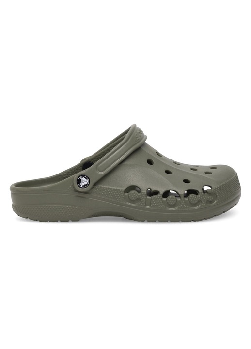 Slapi barbat, Crocs, material textil, verde
