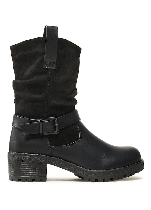Botine dama, Clara Barson, casual, negru, material textil, 42 EU