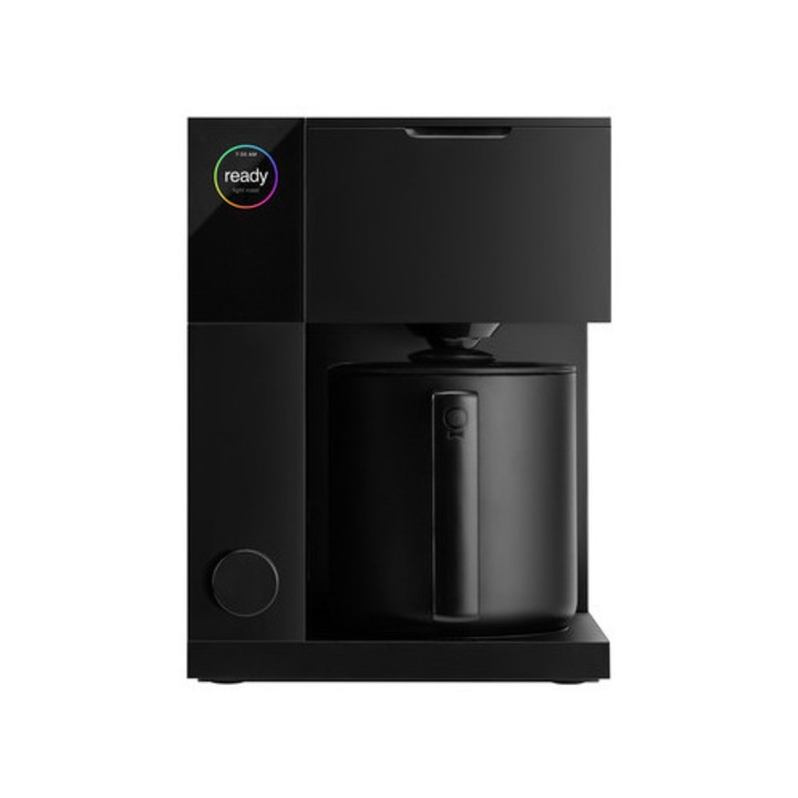 Cafetieră BlackBold Fellow Aiden, 1.25l, cu dozare precisă, filtre incluse, alb/negru, 22.7x22.7x30.5cm