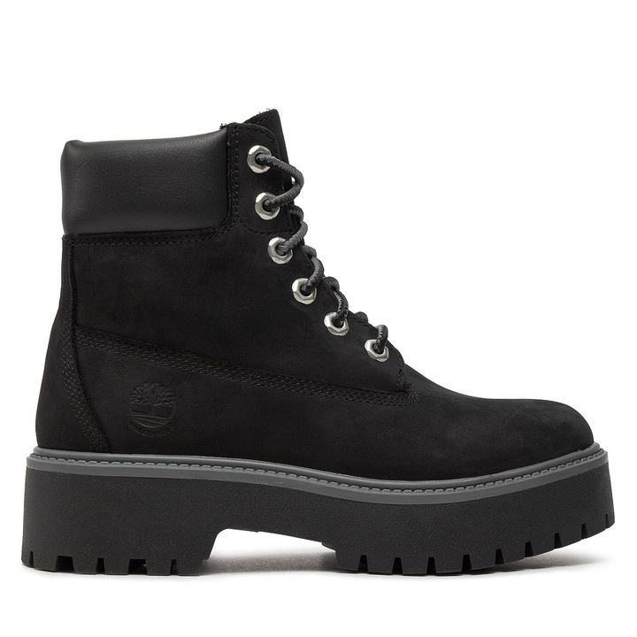 Ghete dama, Timberland, piele naturala, negru, confortabile, 41 EU