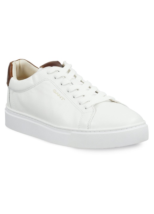 Férfi tornacipő, Gant, természetes bőr, fehér, 43 EU