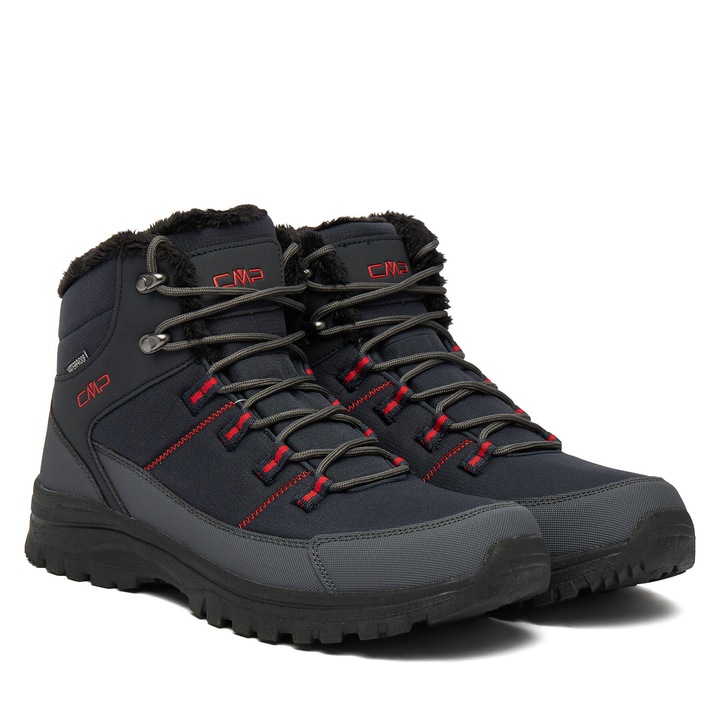 Bocanci trekking barbati, CMP, textil, albastru, durabili, confortabili, 44 EU