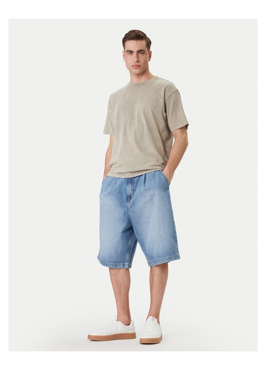 Pantaloni scurti Barbati, Guess Jeans, bumbac, albastru