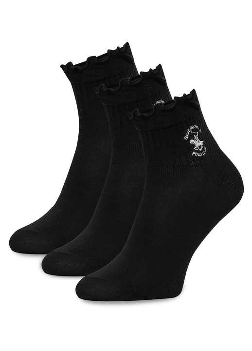 3 par noi zokni szett, Beverly Hills Polo Club, fekete, Fekete, 39-42