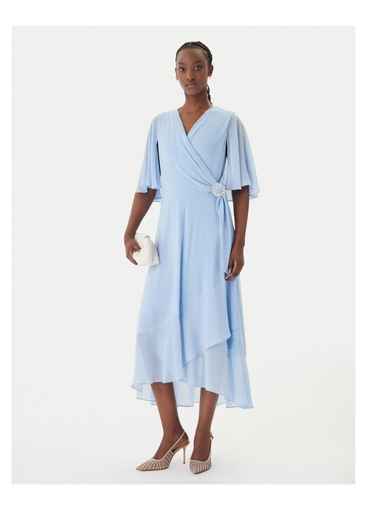 Rochie de cocktail, Joseph Ribkoff, poliester, albastru deschis