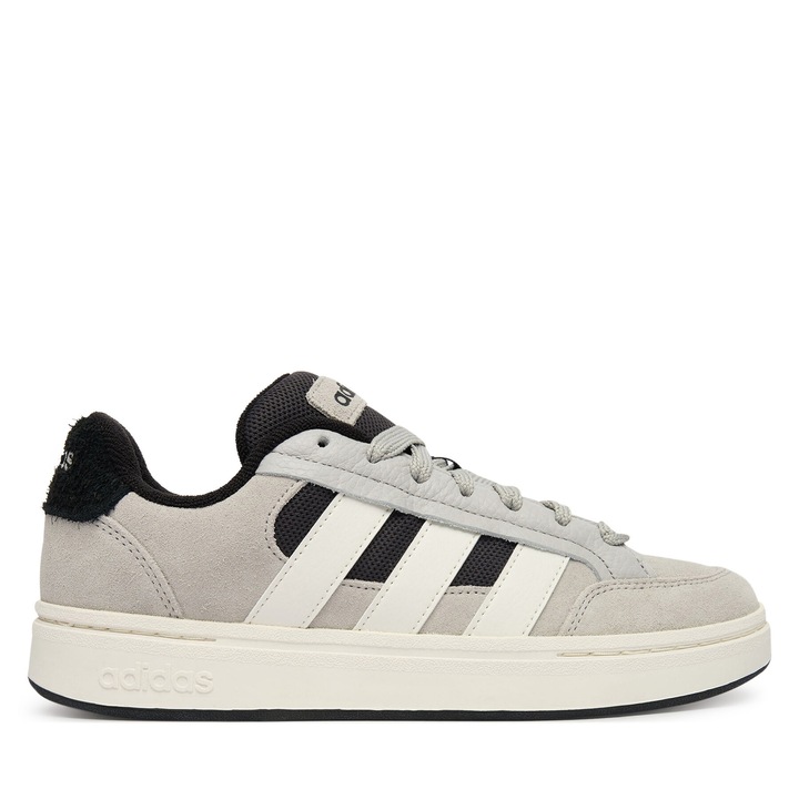 Férfi teniszcipő, Adidas HQ7360, természetes bőr, szürke