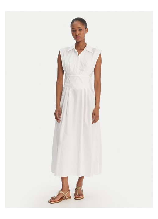 Rochie de zi, Guess, bumbac, alb, fermoar, 42 EU