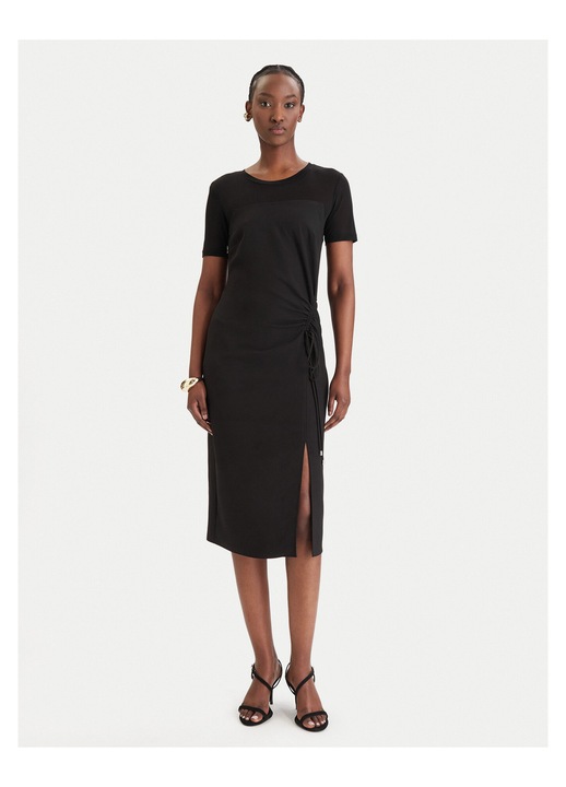 Rochie de cocktail, Patrizia Pepe, neagra, poliester, fermoar