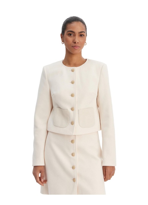 Sacou dama, Morgan, sintetic, bej, 42 EU