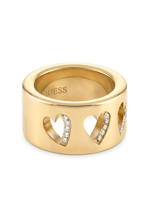 Női gyűrű, Guess, műanyag, arany, 56