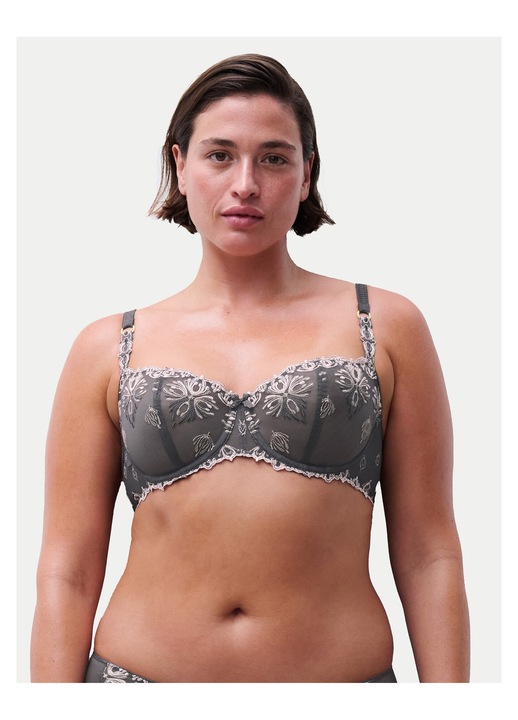 Balconette melltartó, Chantelle, szürke, műanyag