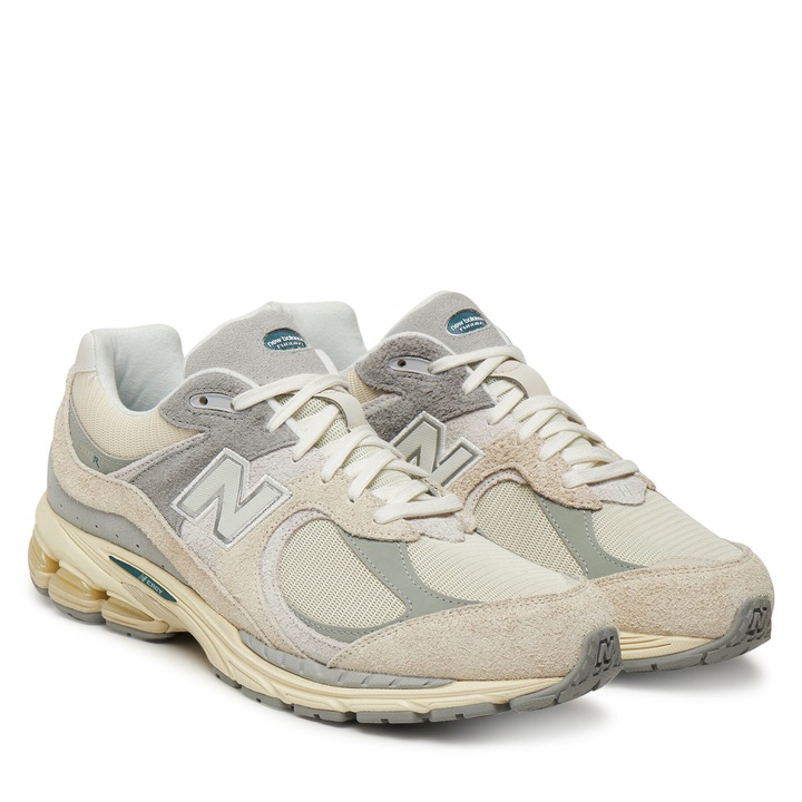 Férfi tornacipő, New Balance, természetes bőr, szürke/bézs, 47.5 EU