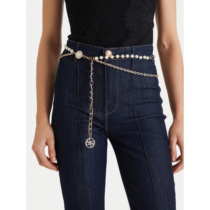 Curea Dama, Guess, plastic, auriu, S
