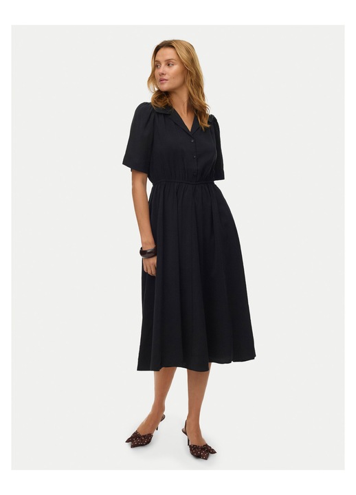 Rochie camasa Dama, Vero Moda, Negru, Viscoza, M INTL