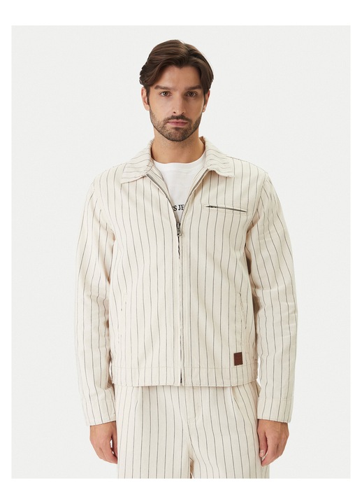 Geaca de blugi Barbati, guess jeans, Bumbac, Bej