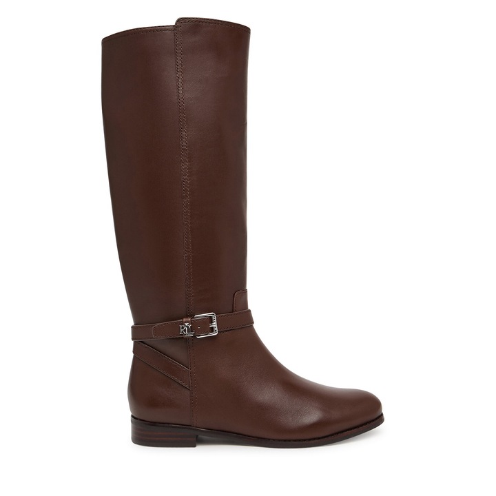 Cizme Lauren Ralph Lauren, piele naturala, maro, Maro