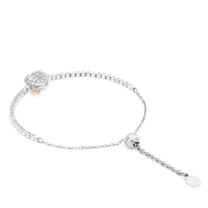 Bratara dama, Swarovski, argintie, One Size INTL