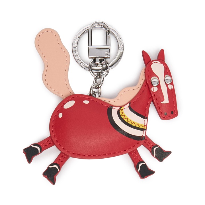 Kulcstartó nőknek, Weekend Max Mara, természetes bőr, piros, One Size INTL