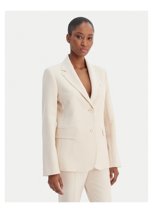 Sacou dama, Weekend Max Mara, 72% poliester, 21% viscoza, ecru, poliester, Ecru