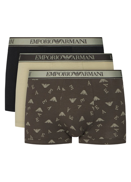 Set 3 perechi boxeri barbati, Emporio Armani multicolor, Multicolor