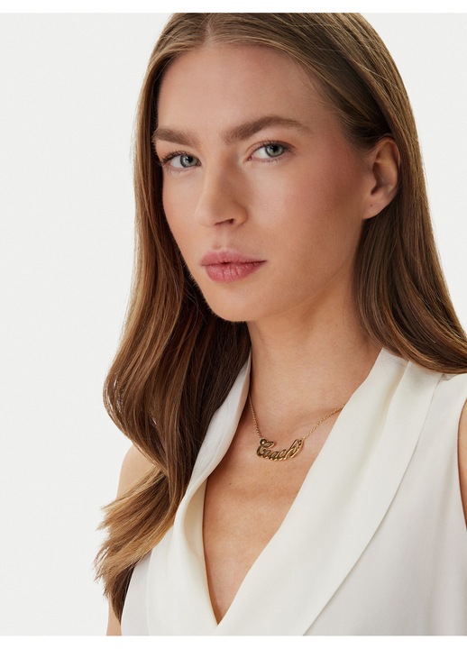 Colier dama, Coach, auriu, One Size INTL