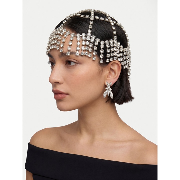 Női fejpánt, Patrizia Pepe, műanyag, ezüst, One Size INTL