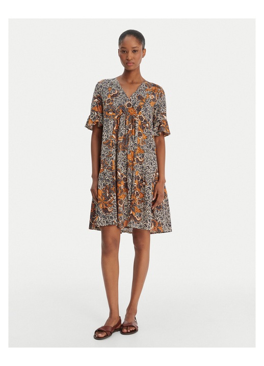 Rochie de zi, Weekend Max Mara, bumbac, bleumarin