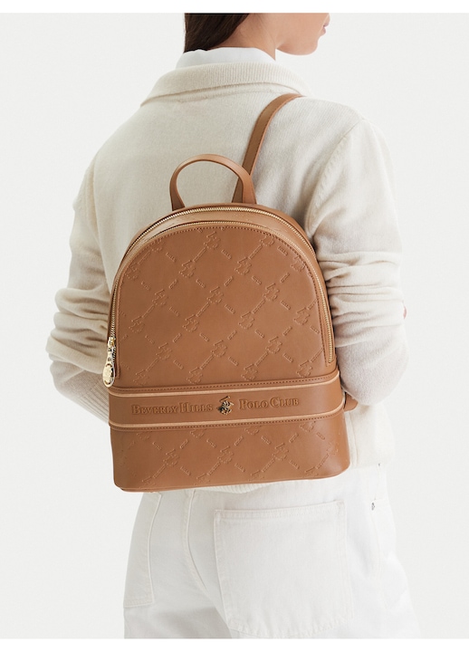Rucsac fashion dama, Beverly Hills Polo Club, maro, One Size INTL