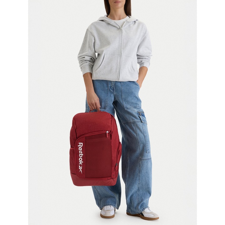 Rucsac unisex, Reebok, tkanina, rosu, One Size INTL