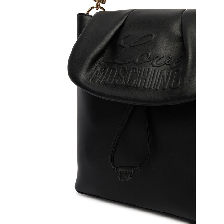 Rucsac fashion dama, Love Moschino, piele ecologica, negru, One Size INTL