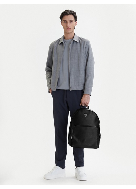 Férfi hátizsák, Guess, műbőr, fekete, One Size INTL