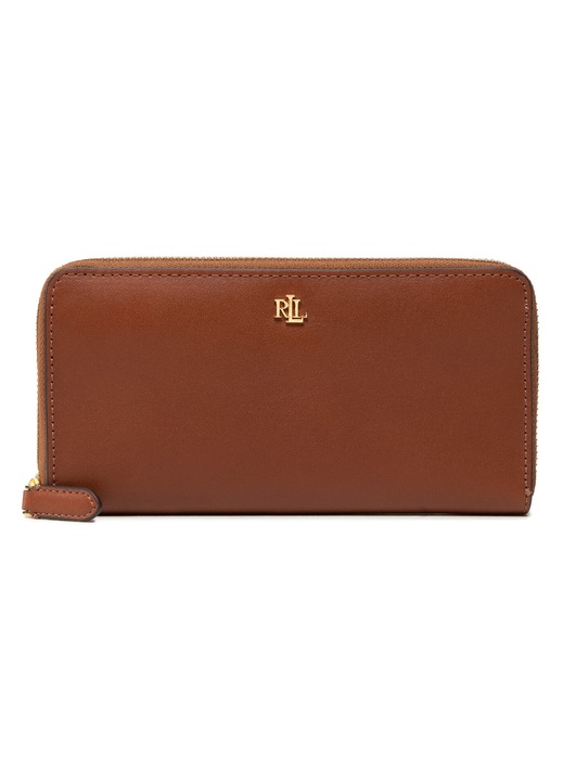 Portofel dama, Lauren Ralph Lauren, piele naturala, maro, One Size INTL
