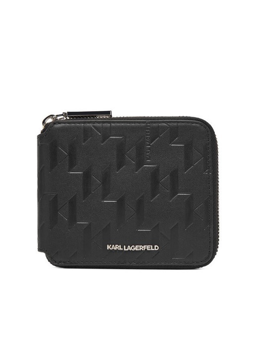 Férfi pénztárca, Karl Lagerfeld, természetes bőr, fekete, One Size INTL