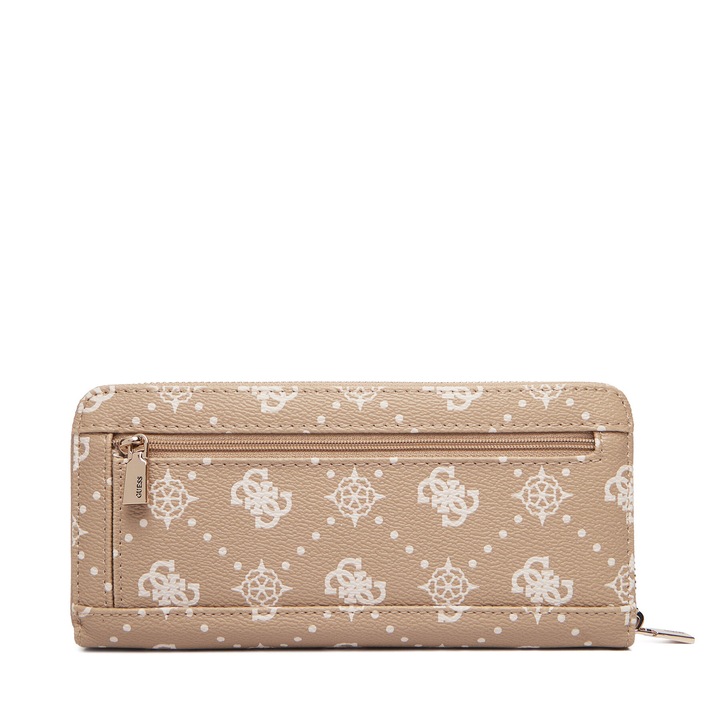 Portofel dama, Guess, ecologic, bej, One Size INTL